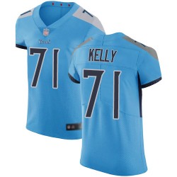 Elite Men's Dennis Kelly Light Blue Alternate Jersey - #71 Football Tennessee Titans Vapor Untouchable