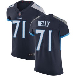 Elite Men's Dennis Kelly Navy Blue Home Jersey - #71 Football Tennessee Titans Vapor Untouchable