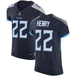 Elite Men's Derrick Henry Navy Blue Home Jersey - #22 Football Tennessee Titans Vapor Untouchable