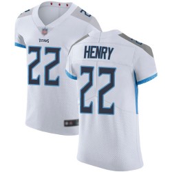 Elite Men's Derrick Henry White Road Jersey - #22 Football Tennessee Titans Vapor Untouchable