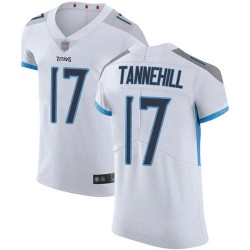 Elite Men's Ryan Tannehill White Road Jersey - #17 Football Tennessee Titans Vapor Untouchable