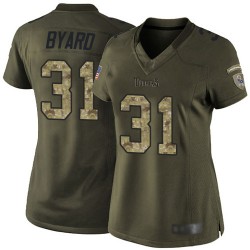 Elite Women's Kevin Byard Green Jersey - #31 Football Tennessee Titans Salute to Service