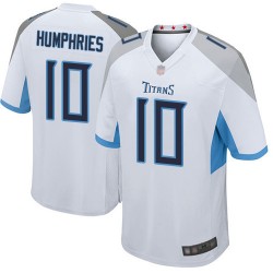 Game Men's Adam Humphries White Road Jersey - #10 Football Tennessee Titans