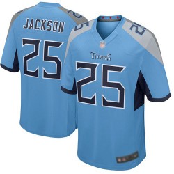 Game Men's Adoree' Jackson Light Blue Alternate Jersey - #25 Football Tennessee Titans