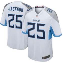Game Men's Adoree' Jackson White Road Jersey - #25 Football Tennessee Titans