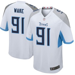 Game Men's Cameron Wake White Road Jersey - #91 Football Tennessee Titans