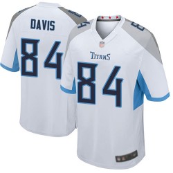 Game Men's Corey Davis White Road Jersey - #84 Football Tennessee Titans