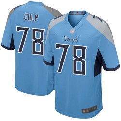 Game Men's Curley Culp Light Blue Alternate Jersey - #78 Football Tennessee Titans