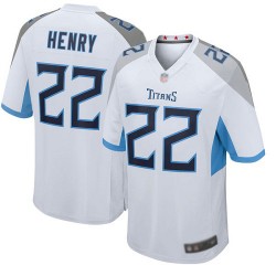 Game Men's Derrick Henry White Road Jersey - #22 Football Tennessee Titans