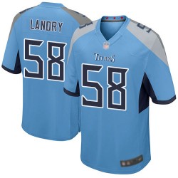 Game Men's Harold Landry Light Blue Alternate Jersey - #58 Football Tennessee Titans