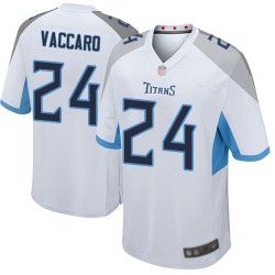 Game Men's Kenny Vaccaro White Road Jersey - #24 Football Tennessee Titans