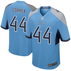 Game Men's Kamalei Correa Light Blue Alternate Jersey - #44 Football Tennessee Titans