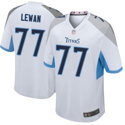 Game Men's Taylor Lewan White Road Jersey - #77 Football Tennessee Titans
