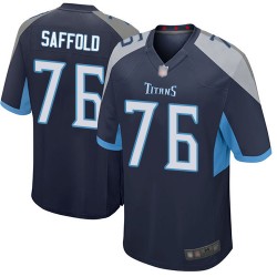 Game Men's Rodger Saffold Navy Blue Home Jersey - #76 Football Tennessee Titans