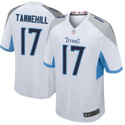 Game Men's Ryan Tannehill White Road Jersey - #17 Football Tennessee Titans