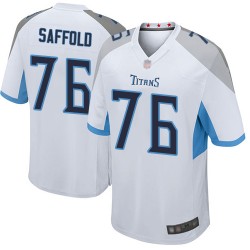 Game Men's Rodger Saffold White Road Jersey - #76 Football Tennessee Titans