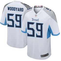 Game Men's Wesley Woodyard White Road Jersey - #59 Football Tennessee Titans