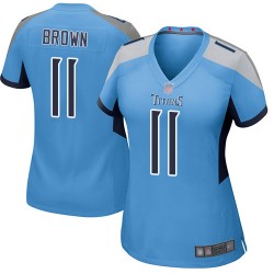 Game Women's A.J. Brown Light Blue Alternate Jersey - #11 Football Tennessee Titans